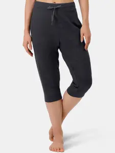 Amante Women Grey Relaxed-Fit Lounge Capri