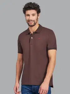 Beverly Hills Polo Club Men Brown Polo Collar T-shirt