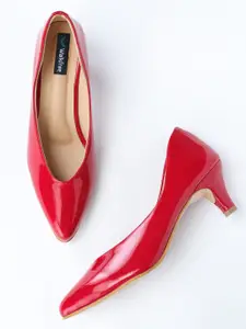 Walkfree Red Kitten Pumps