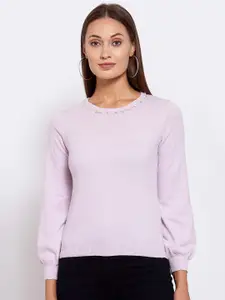 KLOTTHE Women Lavender Pullover