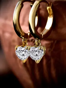 MINUTIAE Gold-Toned Circular Studs Earrings