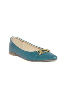 Forever Glam by Pantaloons Women Teal Blue Ballerinas Flats