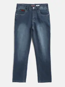 Gini and Jony Boys Navy Blue Slim Fit Light Fade Stretchable Jeans