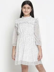 Oxolloxo Oxolloxo White Animal Satin Dress