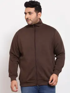 plusS Men Brown Plus Size Sweatshirt