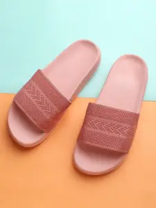Pampy Angel Women Pink Textured Sliders