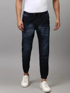 Campus Sutra Men Navy Blue Slim Fit Light Fade Stretchable Jeans