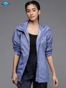 Columbia Women Blue Arcadia II Omni Heat Infinity Rain Jacket