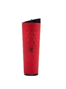 Vaya Black & Red Textured BPA Free Stainless Steel 600 ML Sipper