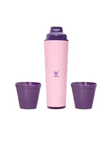 Vaya Pink Solid Stainless Steel Water Bottle