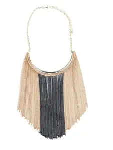 ODETTE Gold-Toned & Black Necklace