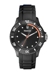 The Roadster Lifestyle Co Men Black Solid Dial & Black Regular Strap Analogue Watch RD-AW21-5B