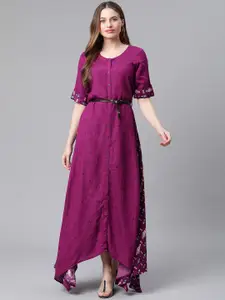 Rangriti Women Purple Maxi Dress