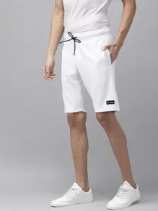 Arrow New York Men White Solid Regular Shorts