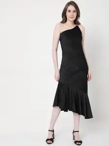 Vero Moda Black Sheath Midi Dress