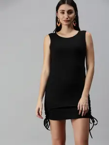 Selvia Black Scuba Bodycon Mini Dress