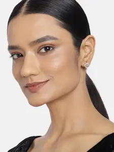 Estele Women Gold-Toned & Silver-Toned Contemporary Studs Earrings