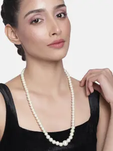 Estele Gold-Toned & White Gold-Plated Necklace