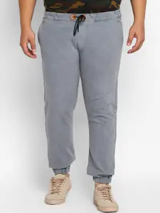 Urbano Plus Men Grey Washed Stretchable Jogger Jeans