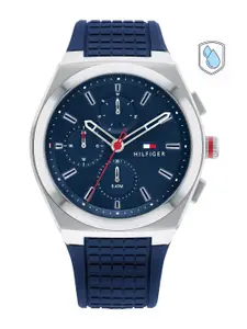 Tommy Hilfiger Men Blue Dial & Blue Straps Analogue Multi Function Watch TH1791899W