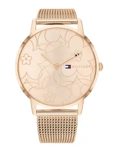 Tommy Hilfiger Women Gold-Toned Dial & Wrap Around Straps Analogue Watch TH1782369W