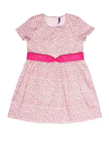 YK Pink Floral Dress