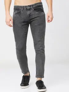 HIGHLANDER Men Grey Tapered Fit Heavy Fade Stretchable Jeans