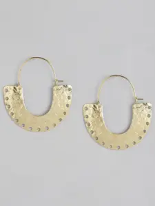 Anouk Gold-Toned Geometric Drop Earrings