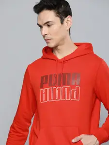 Puma Men Printed Hooded Regular Fit Sweatshirt