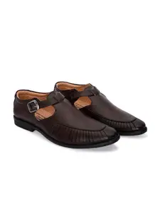 ALBERTO MORENO Men Brown Shoe-Style Sandals