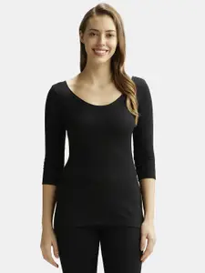 Jockey Cotton Rich Three Quarter Sleeve Thermal Top with Stay Warm Technology