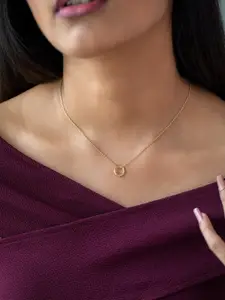 SHAYA Gold-Toned & Silver Gold-Plated Necklace