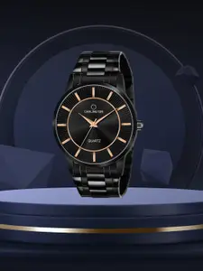 CARLINGTON Men Black Dial Stainless Steel Straps Analogue Watch CT-6020BB