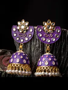 MORKANTH JEWELLERY Purple Contemporary Fashion Earrings