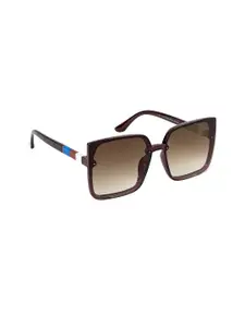 AISLIN Women Brown Lens & Brown Butterfly Sunglasses with UV Protected Lens