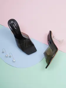 Sherrif Shoes Black Block Sandals