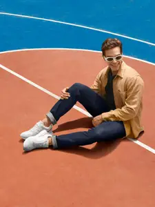 Harvard Men Navy Blue Slim Fit Stretchable Jeans