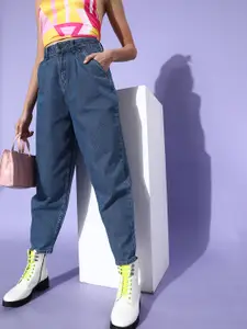 DressBerry Women Stunning Blue High-Rise Regular Fit Stretchable Jeans