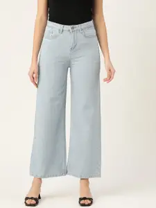 DressBerry Women Blue Flared High-Rise Stretchable Jeans