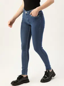 DressBerry Women Blue Skinny Fit Stretchable Jeans