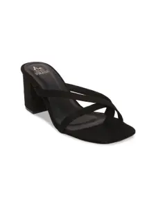 Tao Paris Women Black Solid Block Sandals