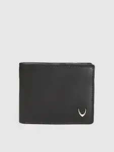 Hidesign Men Black Solid Leather Two Fold Wallet