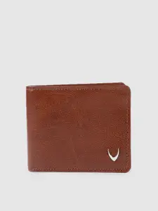 Hidesign Men Tan Brown Leather Two Fold Wallet