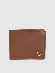 Hidesign Men Tan Brown Leather Two Fold Wallet