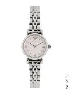 Emporio Armani Women Pearly White Dial Watch AR1763I