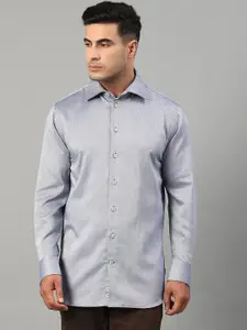 Matinique Men Blue Slim Fit Printed Cotton Casual Shirt