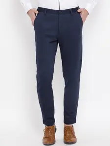 Matinique Men Navy Blue Slim Fit Trousers