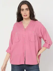 Vero Moda Women Pink Casual Shirt