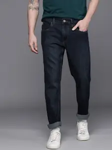 WROGN Men Blue Slim Fit Light Fade Mid-Rise Stretchable Jeans