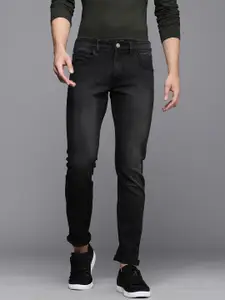 WROGN Men Black Slim Fit Light Fade Stretchable Jeans